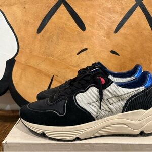 Golden Goose Black and Cream Men's Sneakers